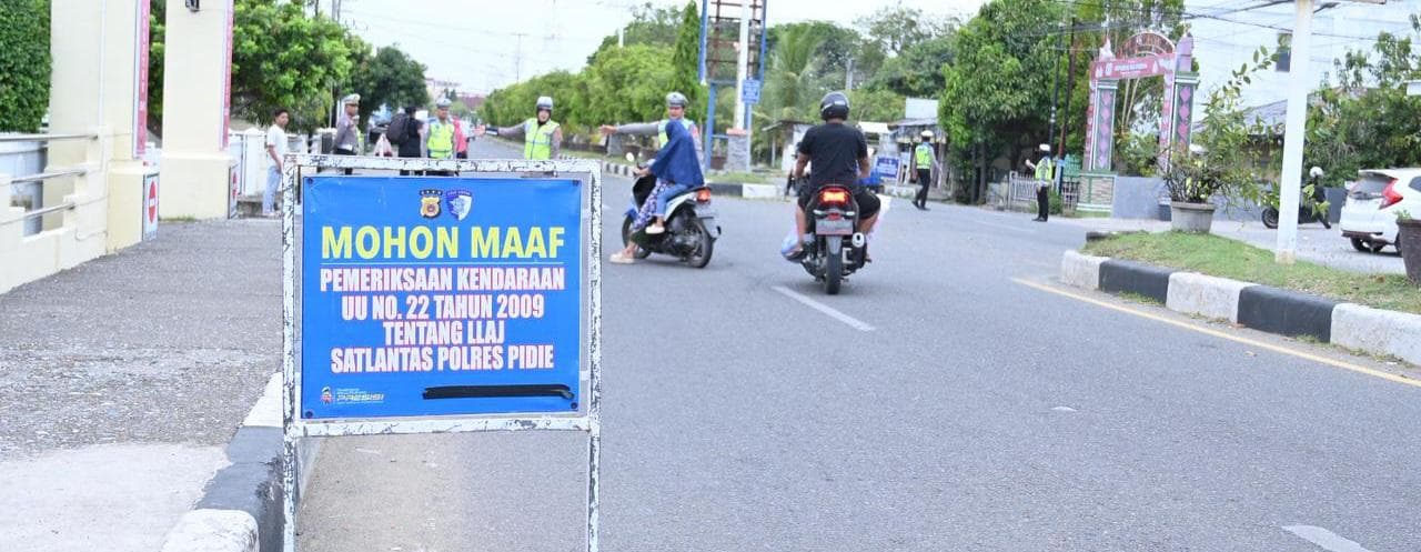Operasi Keselamatan Seulawah 2026: 60 Pengendara Ditegur di Pidie