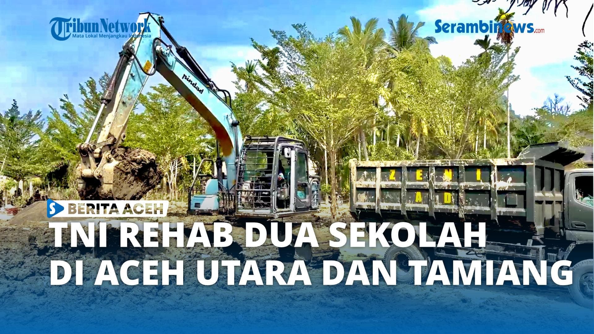 TNI Rehabilitasi Sekolah di Aceh Tamiang dan Aceh Utara Pasca Banjir