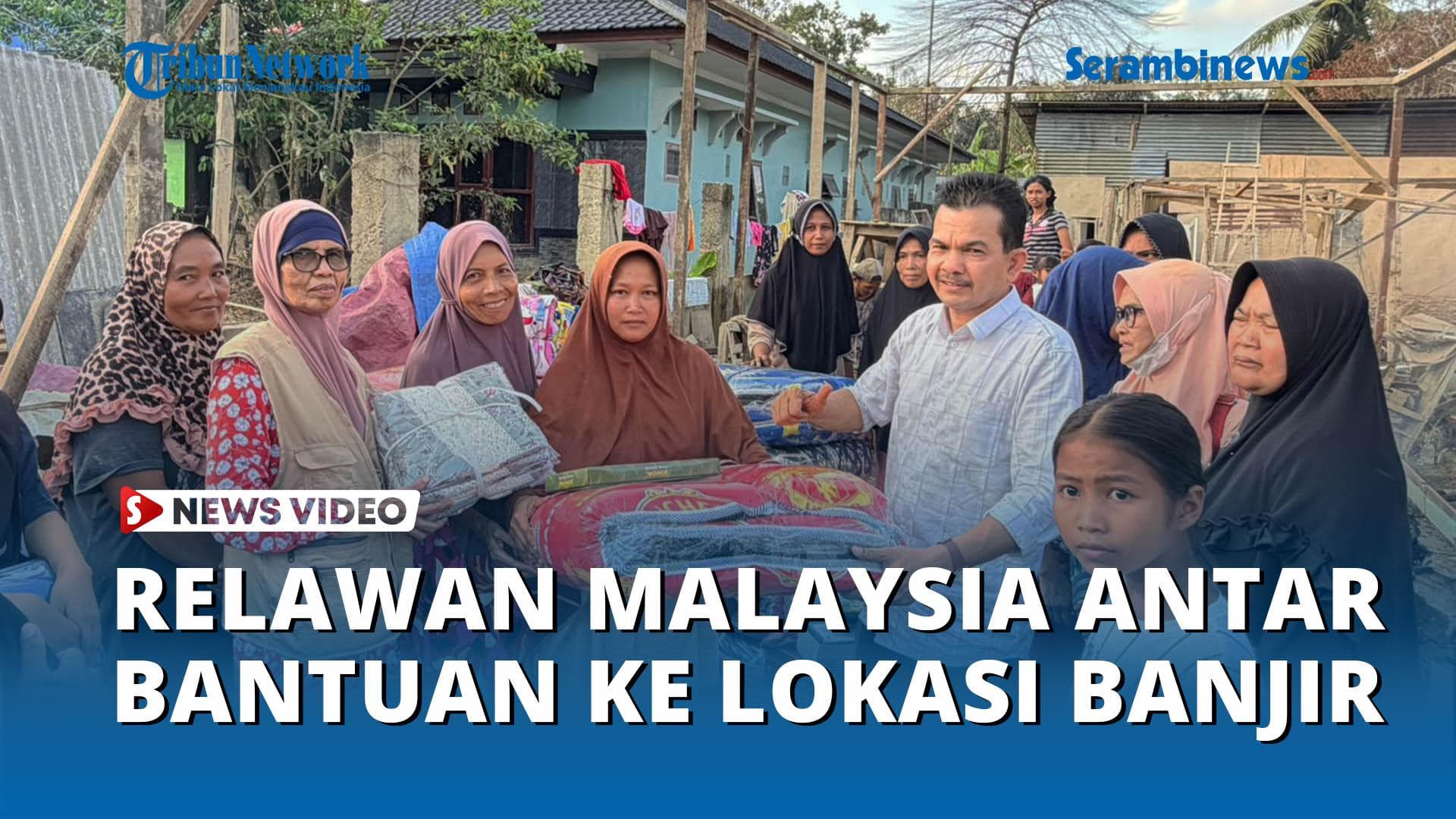 Relawan Malaysia Salurkan Bantuan Rp 200 Juta untuk Korban Banjir Aceh