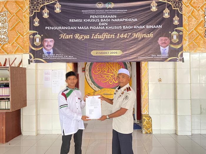 250 WBP Rutan Banda Aceh Dapat Remisi Idulfitri, Satu Orang Langsung Bebas