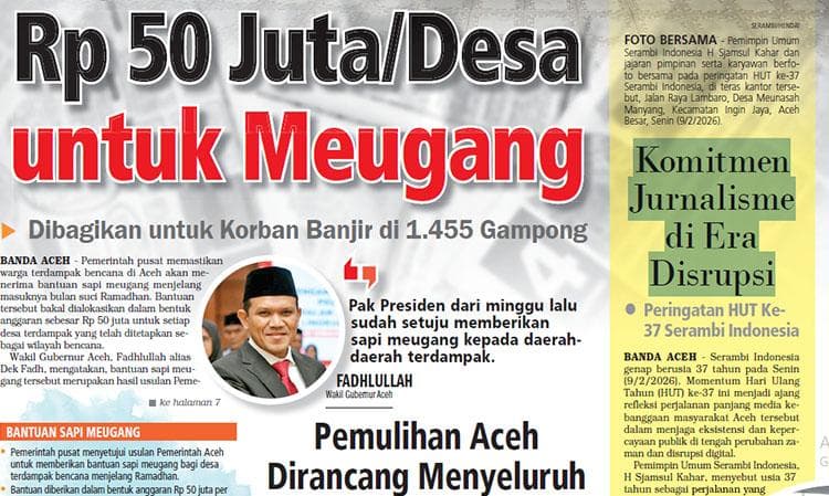 Bantuan Sapi Meugang Rp 50 Juta per Desa Aceh: Potensi Konflik Sosial Tanpa Petunjuk Teknis