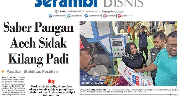 Kenaikan Biaya Pengiriman Gabah Ancam Stabilitas Pasokan Beras di Aceh