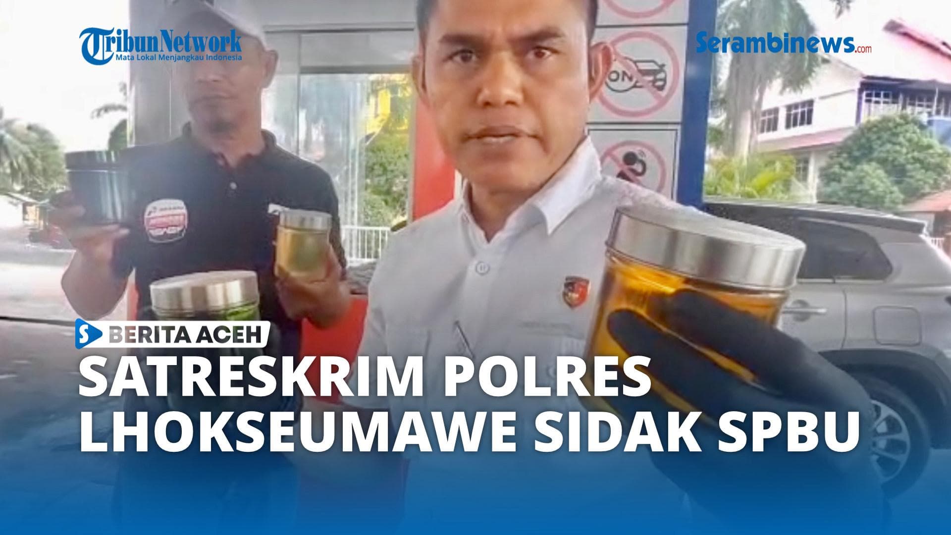 Polres Lhokseumawe Sidak SPBU Pastikan Kualitas BBM Bersubsidi