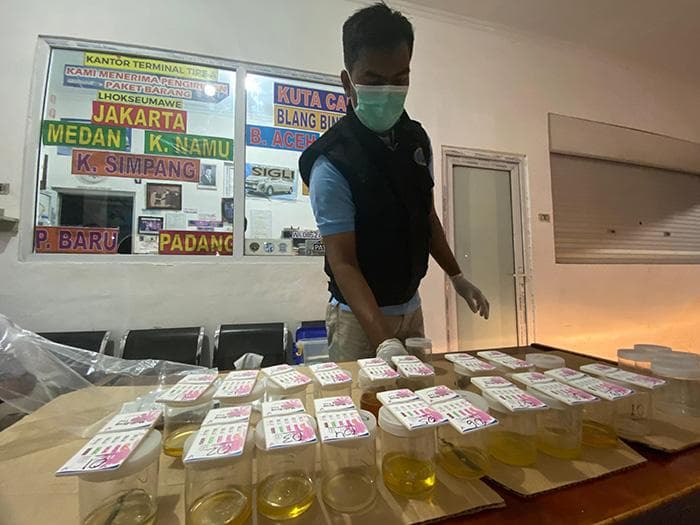 Satu Sopir Angkutan Umum di Lhokseumawe Positif Narkoba, 24 Lainnya Negatif