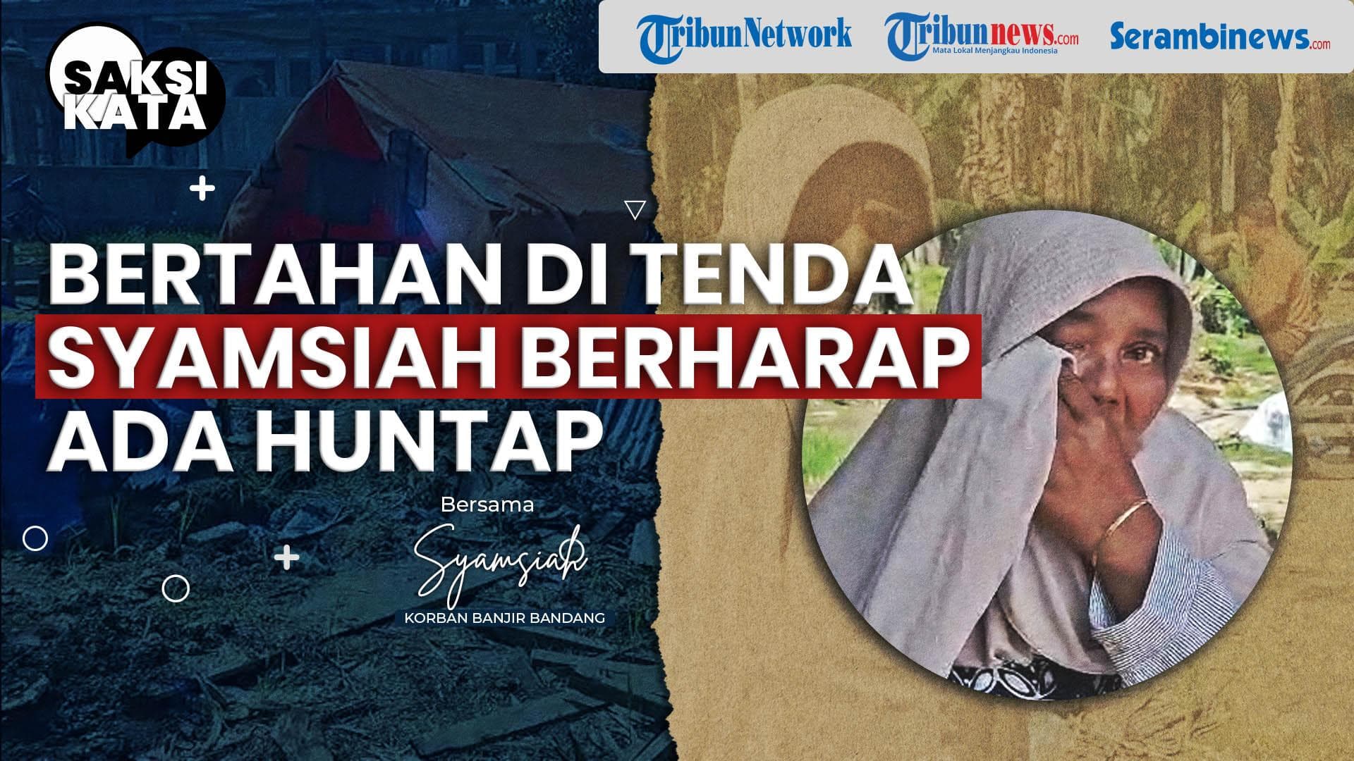 Syamsiah Bertahan di Tenda Usai Banjir Bandang Hancurkan Rumah di Bireuen
