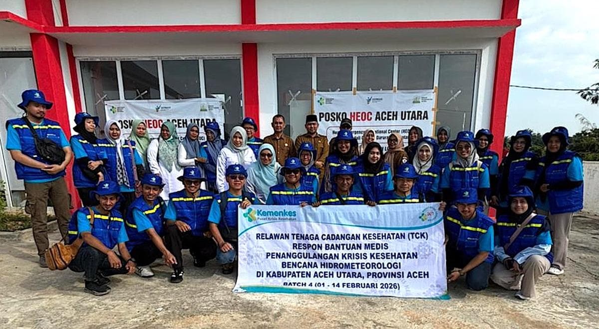 40 Tenaga Cadangan Kesehatan Perkuat Layanan Pascabanjir di Aceh Utara