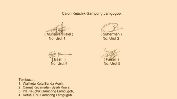 Empat Calon Keuchik Tolak Hasil Pilciksung Lamgugob, Dugaan Suara Siluman