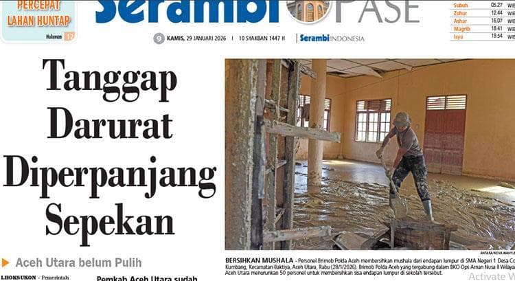 Aceh Utara Perpanjang Tanggap Darurat Banjir, 33 Ribu Warga Masih Mengungsi