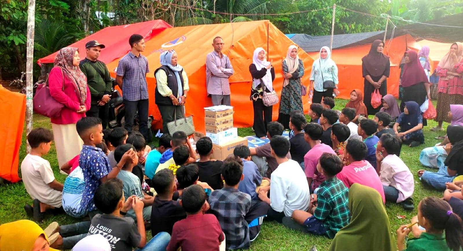 UBBG dan Universitas Internasional Bantu Psikososial Anak Pengungsi di Aceh Utara