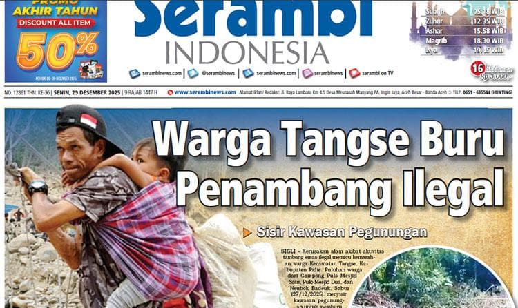 Warga Tangse Buru Penambang Ilegal, Sisir Kawasan Pegunungan