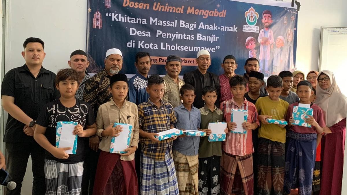 Khitan Massal Unimal untuk 12 Anak Korban Banjir di Lhokseumawe