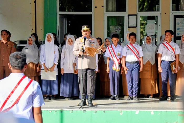 Polisi Abdya Edukasi Siswa SMP Tentang Keselamatan Berlalu Lintas