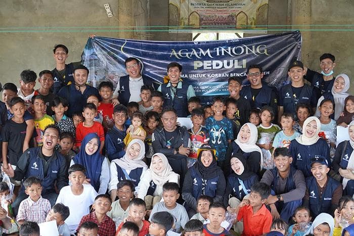 Agam Inong Aceh Lakukan Trauma Healing untuk Anak Korban Banjir di Aceh Utara