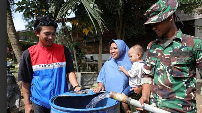 Air Bersih Pertamina Atasi Krisis Warga Aceh Tamiang Pasca Banjir