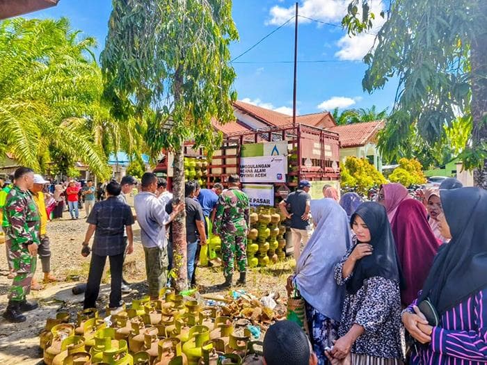 Hari Pertama, Pertamina dan Pemerintah Abdya Gelar Operasi Pasar, Sediakan LPG 3 Kg 1.680 Tabung