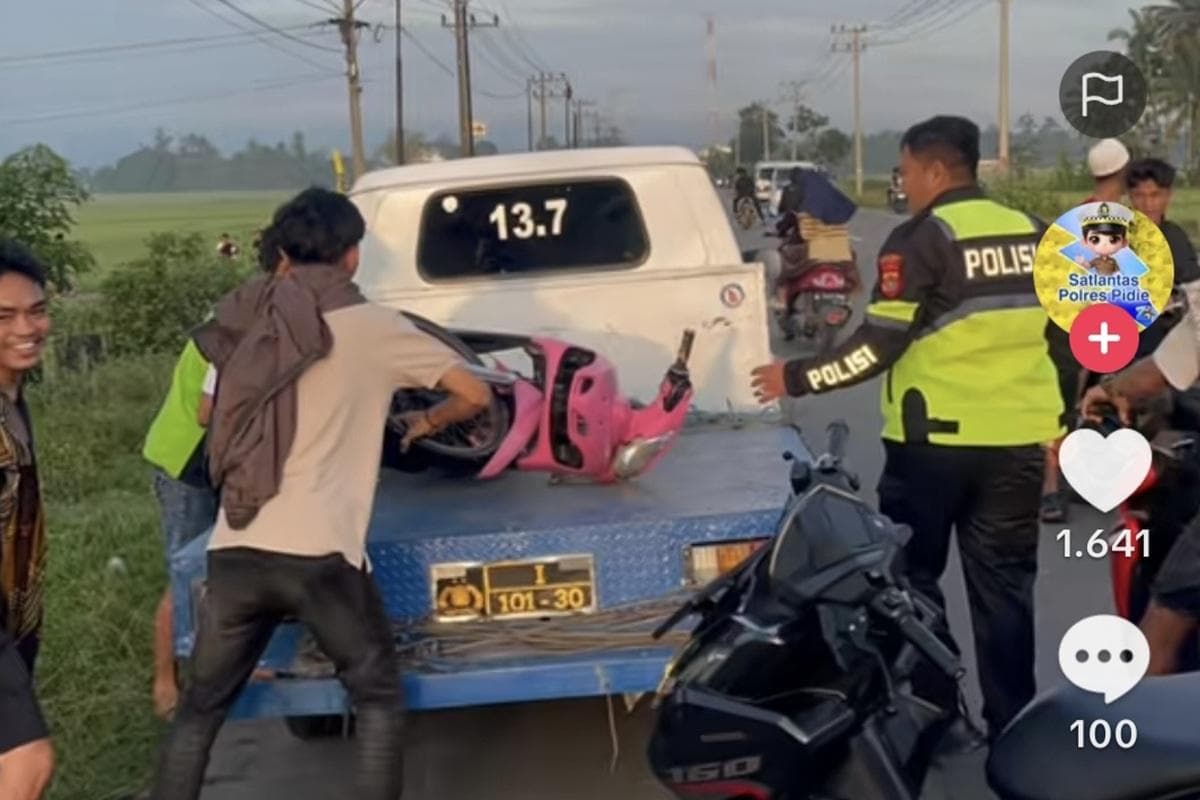 Polisi Bubarkan Balapan Liar di Pidie, 12 Sepeda Motor Diamankan