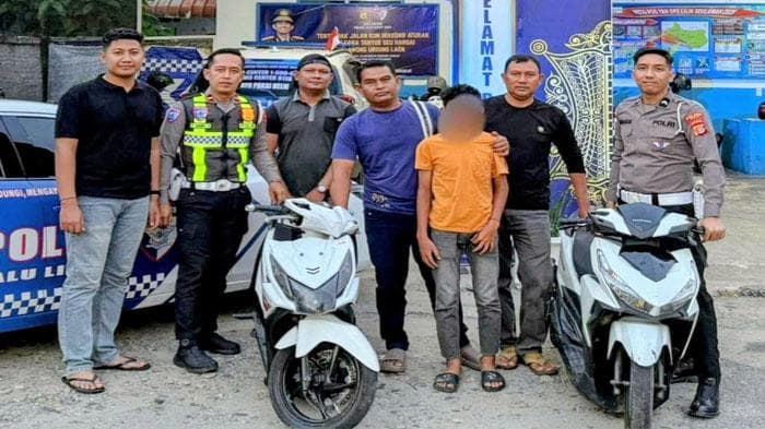 Satlantas Abdya Amankan Remaja Balap Liar di Padang Meurante