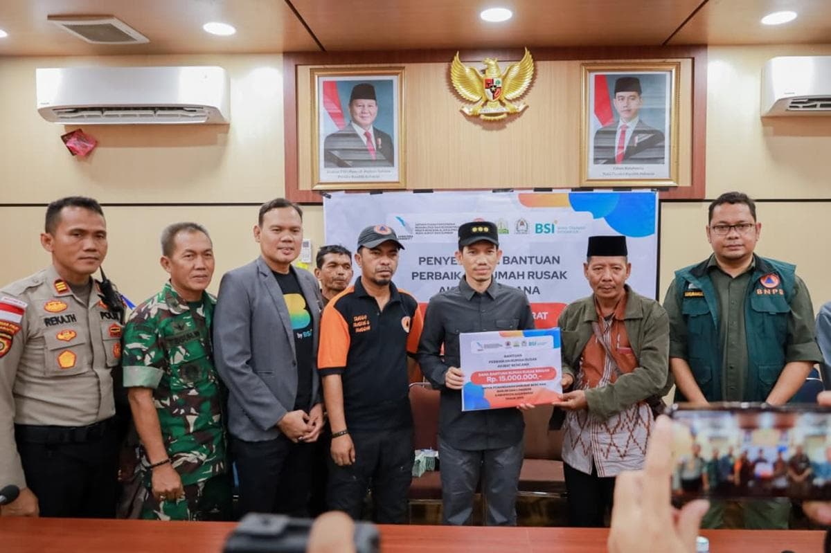 BNPB Salurkan Bantuan Rp30 Juta untuk Rumah Rusak Sedang di Aceh Barat