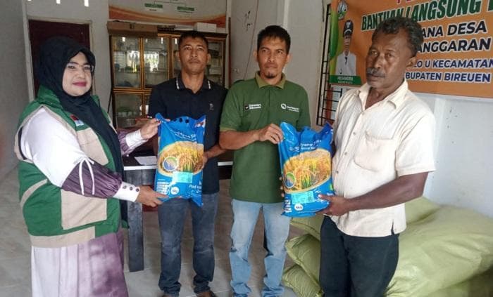 Ribuan Petani Bireuen Terima Benih Bantuan Pasca Banjir Bandang