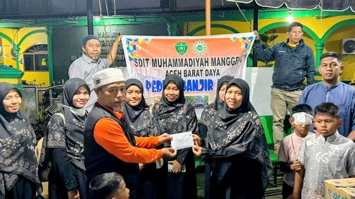 SDIT Muhammadiyah Manggeng Salurkan Bantuan ke Korban Banjir Gayo Lues