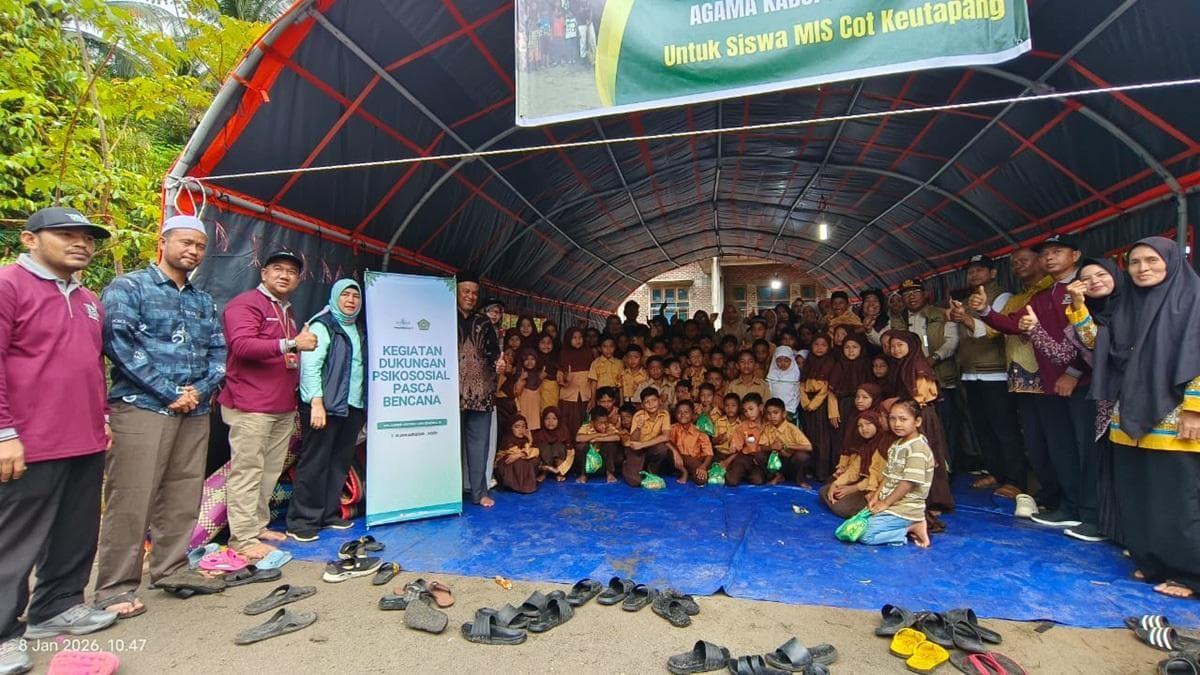 Tim Psikososial NU dan Kemenag Bantu Korban Banjir Aceh Utara-Bireuen