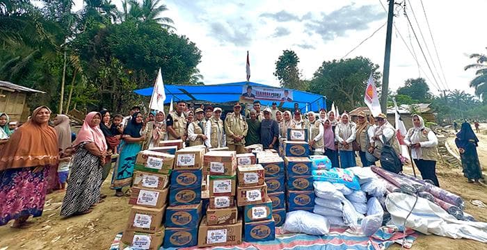 Partai Gerindra Salurkan Bantuan ke Warga Banjir Aceh Tamiang