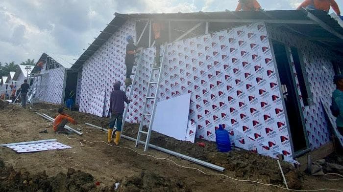 Pembangunan Huntara di Langkahan Aceh Utara Capai 60 Persen, Target Rampung Sebelum Ramadan