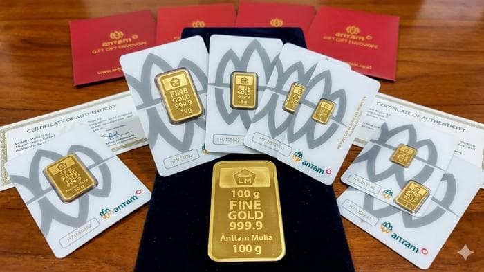 Harga Emas Antam di Aceh Anjlok Rp52.000, Investor Waspadai Margin Tipis