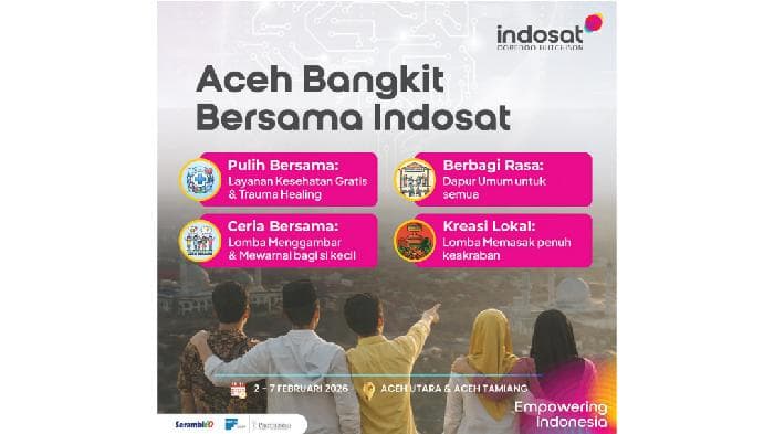 Indosat Bangkitkan Semangat Aceh Utara dan Tamiang Pasca Banjir