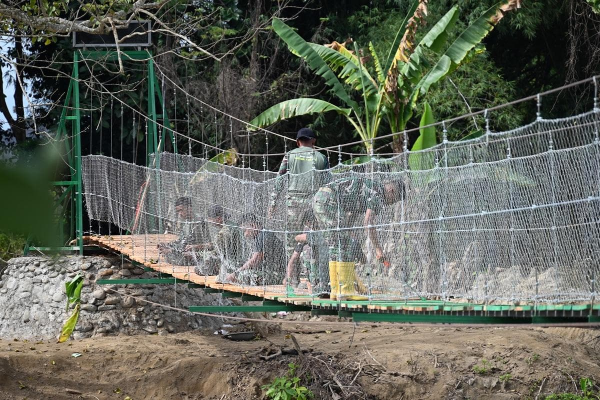 Jembatan Gantung Garuda di Pidie: Harapan Warga Tiba Masjid dan Baro Yaman