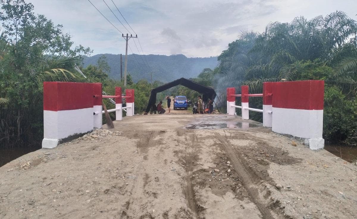 Jembatan Pasi Rasian Aceh Selatan Rampung 16 Hari, Warga Akses Lebih Aman