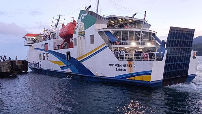 Jadwal Kapal Roro Sabang-Banda Aceh Tetap Normal, Warga Diminta Tiba 30 Menit Sebelum Keberangkatan