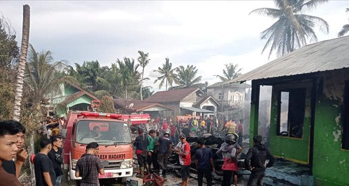 Kebakaran di Aceh Singkil, 21 Jiwa Kehilangan Tempat Tinggal