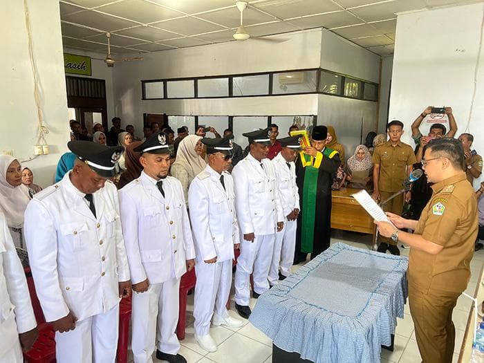 7 Keuchik Baru di Pidie Dilantik, Wakil Bupati Soroti Stabilitas dan Ekonomi
