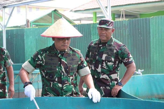 Dandim Abdya Sulap Pekarangan Jadi Lahan Ketahanan Pangan Terpadu di Aceh Barat Daya