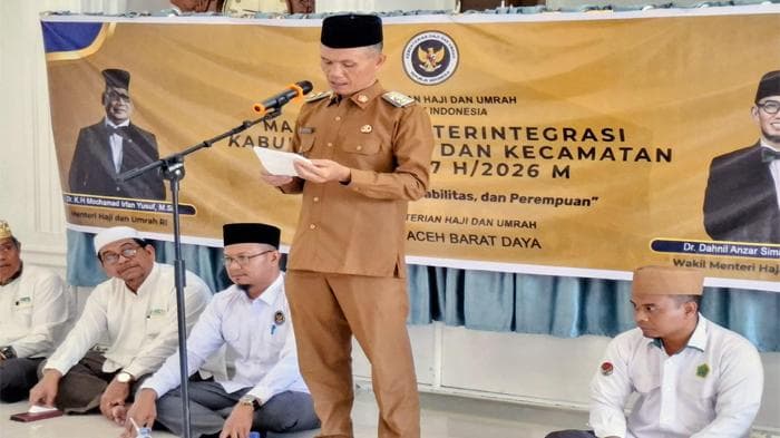Wabup Aceh Barat Daya Resmi Buka Manasik Haji 2026, Tekankan Kesiapan Jamaah