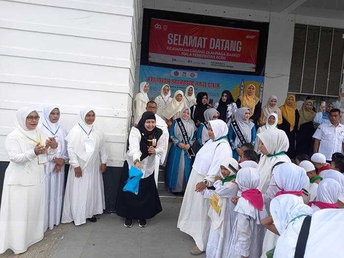 Ratusan Murid Aceh Besar Ikuti Manasik Haji Cilik di Stadion Harapan Bangsa
