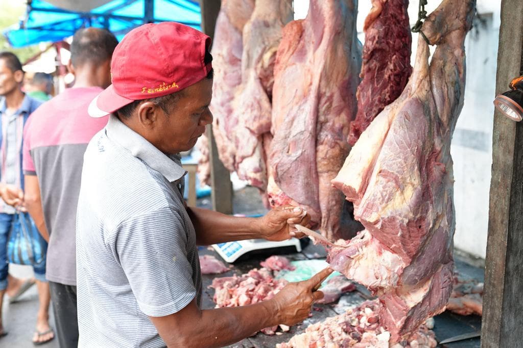 60 Ternak Dipotong untuk Meugang Ramadhan di Sabang, Warga Antusias Meski Hujan