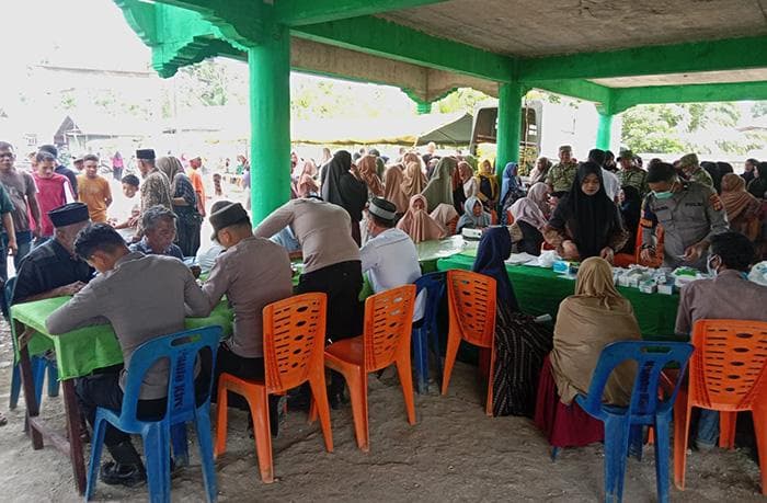 Pengobatan Gratis TNI-Polri untuk Warga Pedalaman Aceh Utara