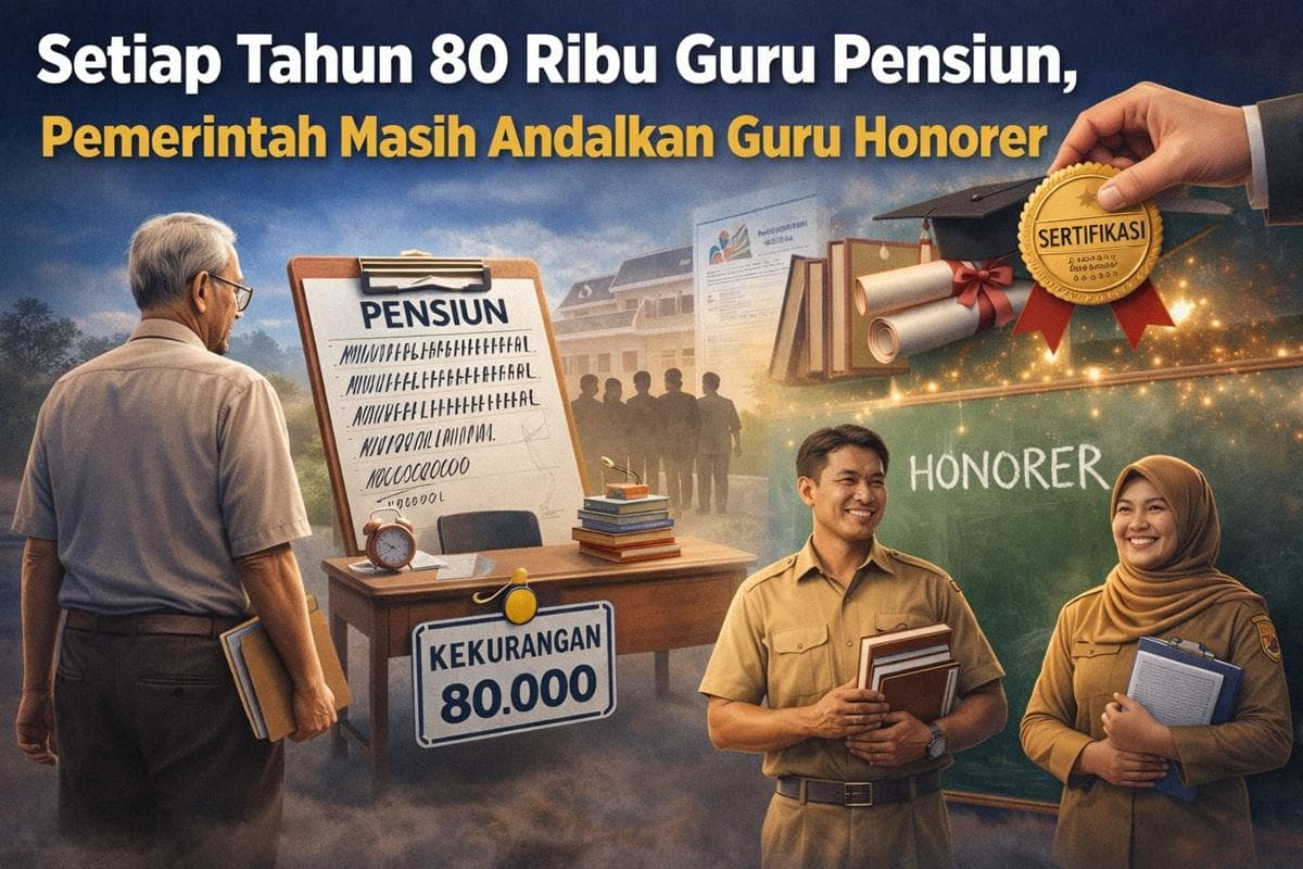 80 Ribu Guru Pensiun Setahun, Aceh Masih Andalkan Honorer untuk Kelas