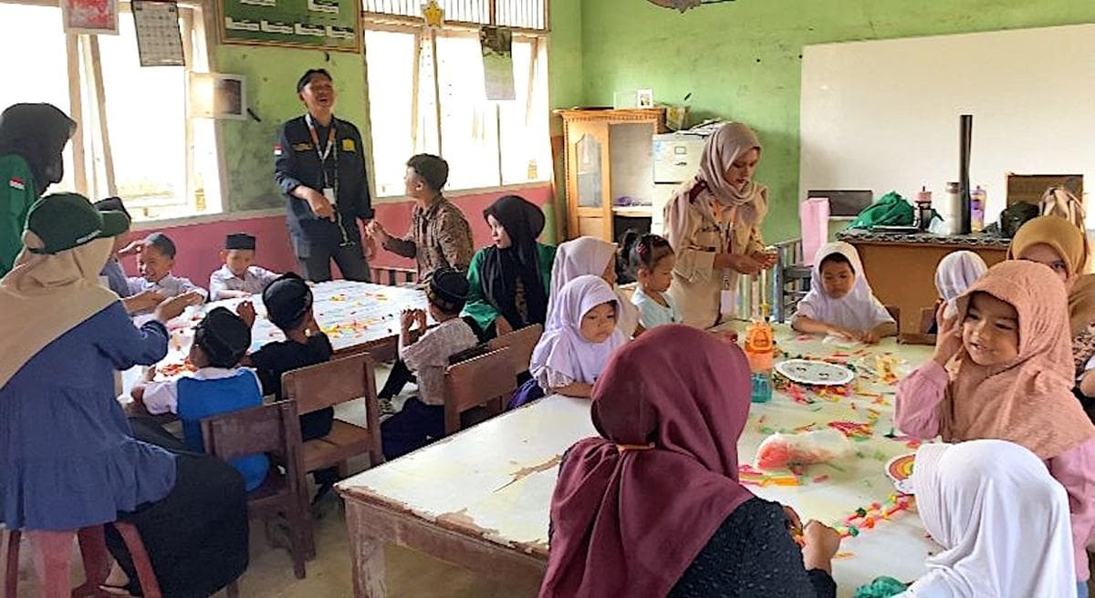 Mahasiswa Unimal Dukung Psikososial Anak TK Pasca Banjir di Aceh Utara