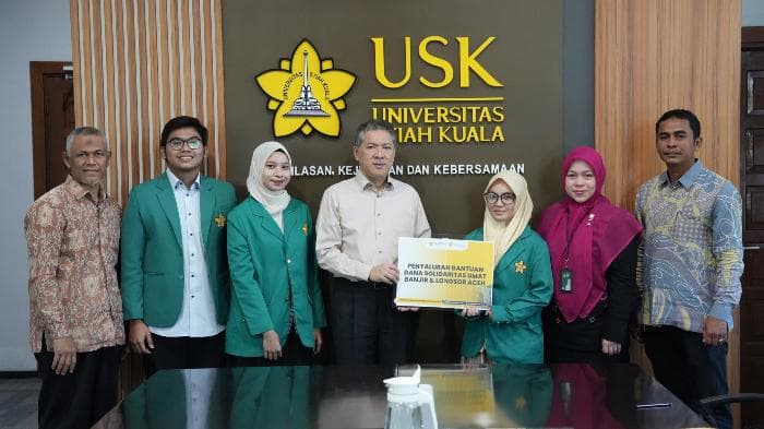 USK Beri Santunan Rp25 Juta, Bebaskan UKT 5 Mahasiswa Hilang Orang Tua Bencana