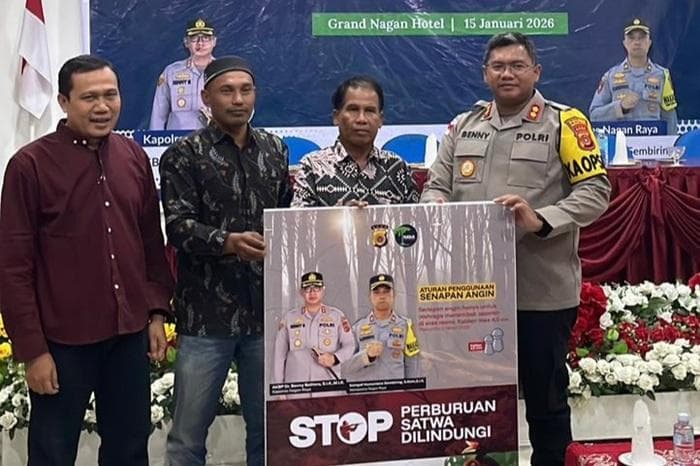 Polres Nagan Raya Sosialisasi Larangan Senapan Angin dan Perlindungan Rawa Gambut Tripa