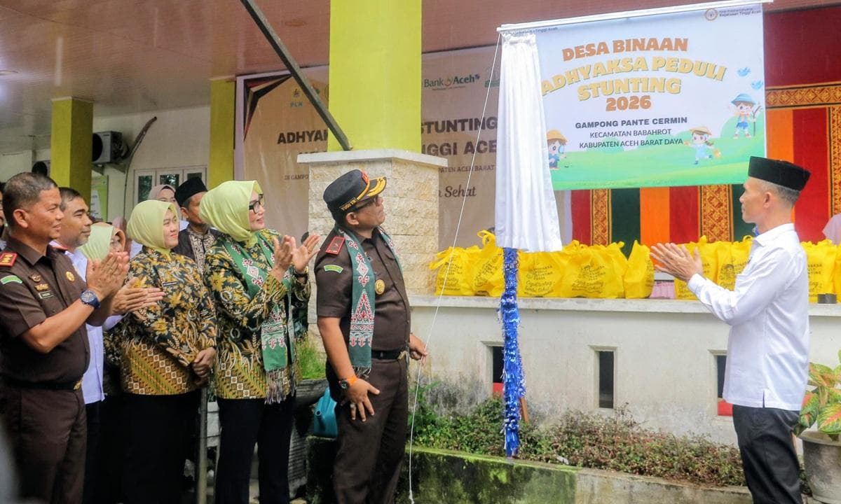 Kajati Aceh Luncurkan Program Peduli Stunting di Abdya, 30 Anak Wasting