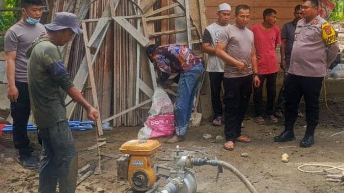 Polres Nagan Bantu Sumur Bor untuk Dayah Zada Tripa Makmur, Diresmikan Kapolres
