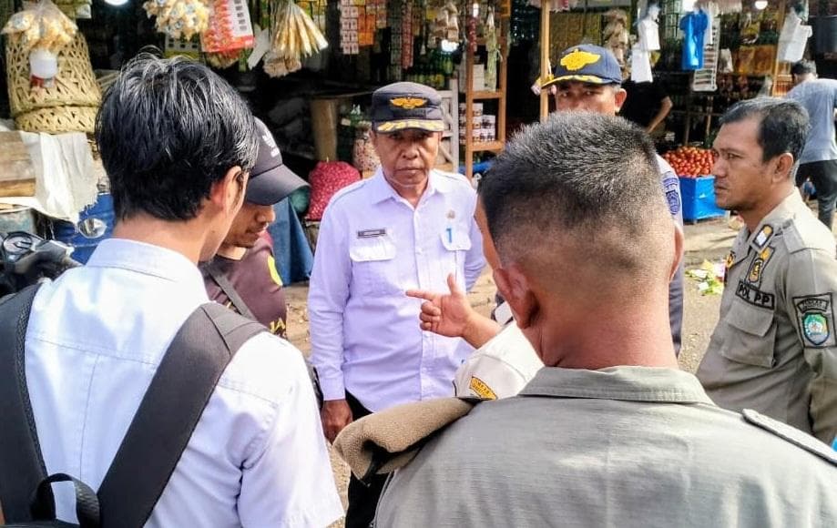 Dishub Abdya Penertiban Pasar Blangpidie, Larang Jualan di Bahu Jalan