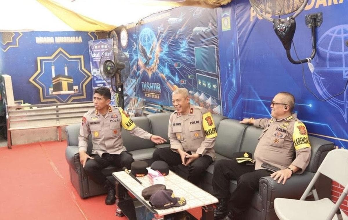 Kapolda Aceh Tinjau Pos Mudik, Pastikan Keamanan Lebaran Optimal