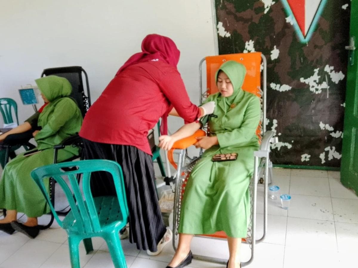 UTD RSUD-TP Abdya Jemput Bola Donor Darah di Kompi Macan Lauser Nagan Raya