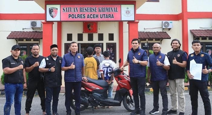 Polisi Ungkap Curanmor di Aceh Utara, Temukan Sabu dari Pelaku
