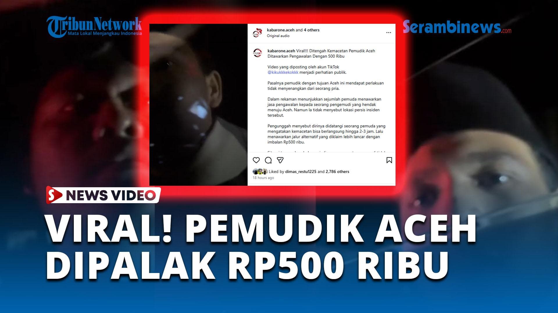 Pemudik Aceh Diduga Dipalak Rp500 Ribu di Tengah Macet, Warganet Desak Penindakan